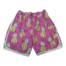 Sovereign Code Joyride Pineapple Pink Lined Swim Trunks Men  s Size Large