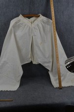 antique bloomers split drawers pantalet long legs waist 24 hand stitched 19th c