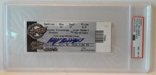 Cody Bellinger Signed Quakes Ticket Stub PSA/DNA NM-MT 8 Dodgers baseball MLB