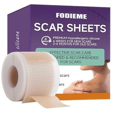 Professional Silicone Scar Sheets 3M-1.6''x120''roll - Extended Edition...