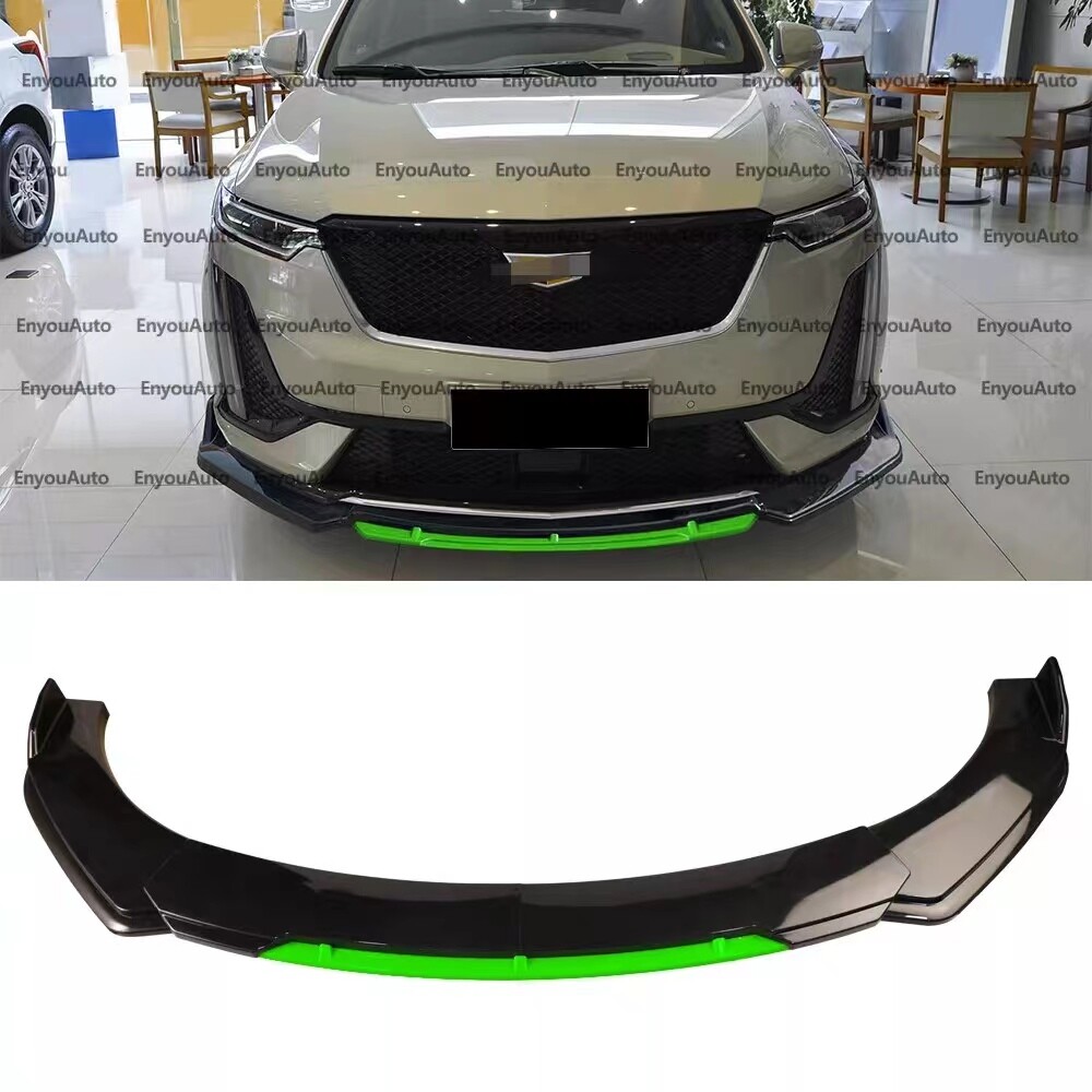 For Cadillac Escalade Front Bumper Lip Spoiler Splitter Gloss Black Green
