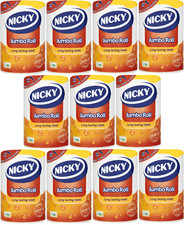 Nicky Jumbo Kitchen Towels 2 Ply White Long Lasting 12 Rolls Case