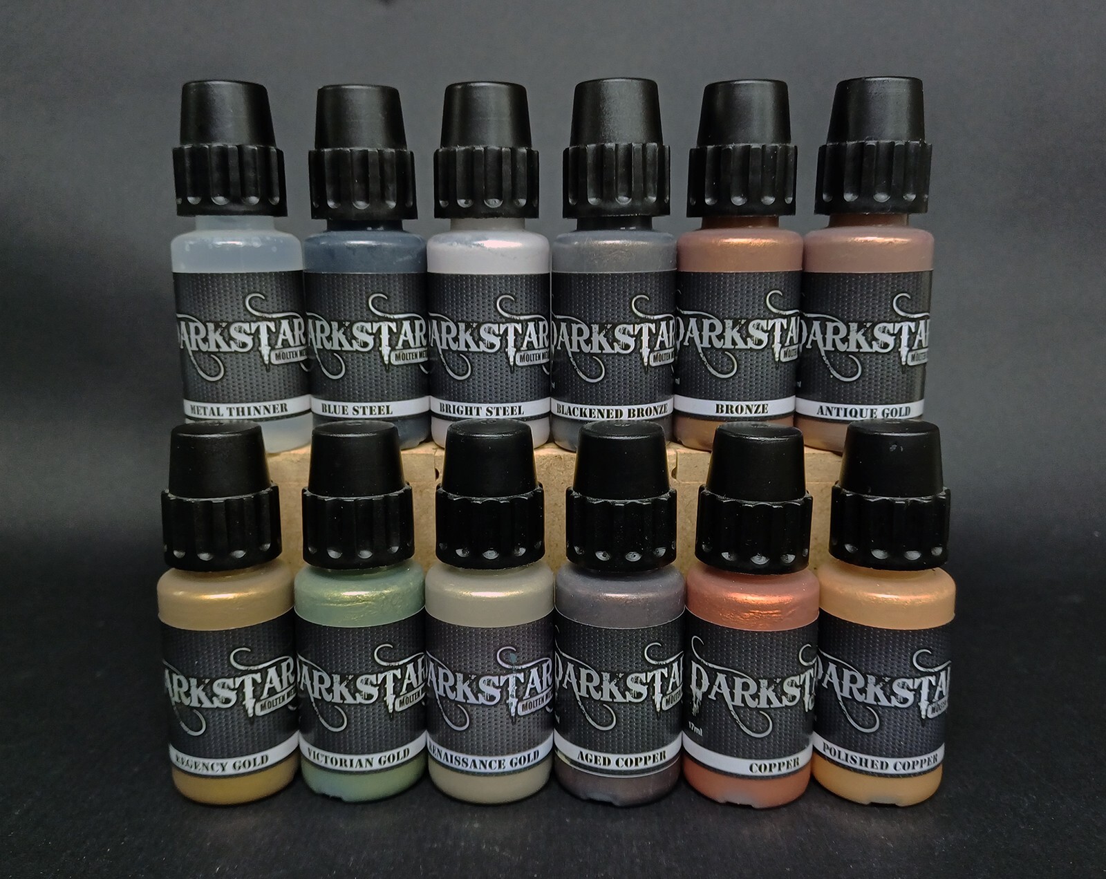 Darkstar Molten Metals Bundle Lot Acrylic Metal Paints & Thinner eBay