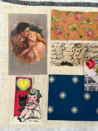 Valentine Lot Of Scraps Lace Ribbon Fabric Floral Journals Slow Stitch Craft - Picture 17 of 22