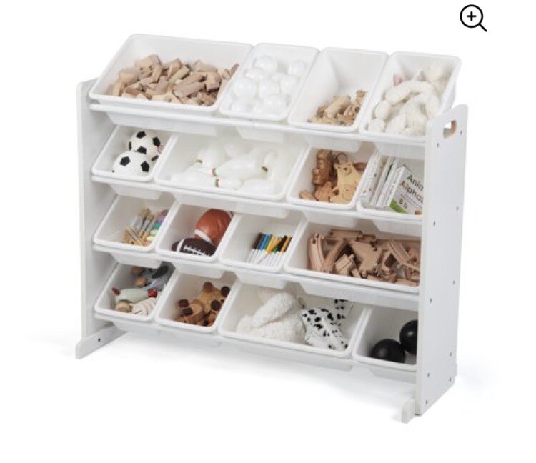 Tot Tutors WO701 Springfield Supersized 16-Bin Toy Organizer