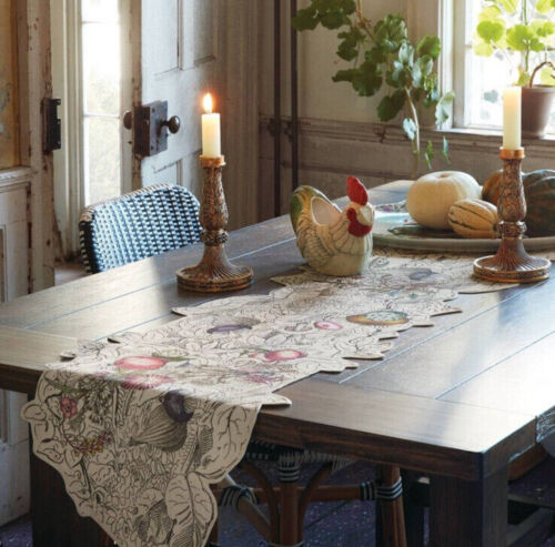 JOHN DERIAN TARGET TABLE RUNNER FALL HARVEST FRUIT 14 X 90 THANKSGIVING NEW