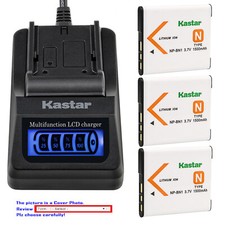 Kastar Battery LCD Quick Charger for Sony NP-BN1 NPBN1 Sony Cyber-shot DSC-W550