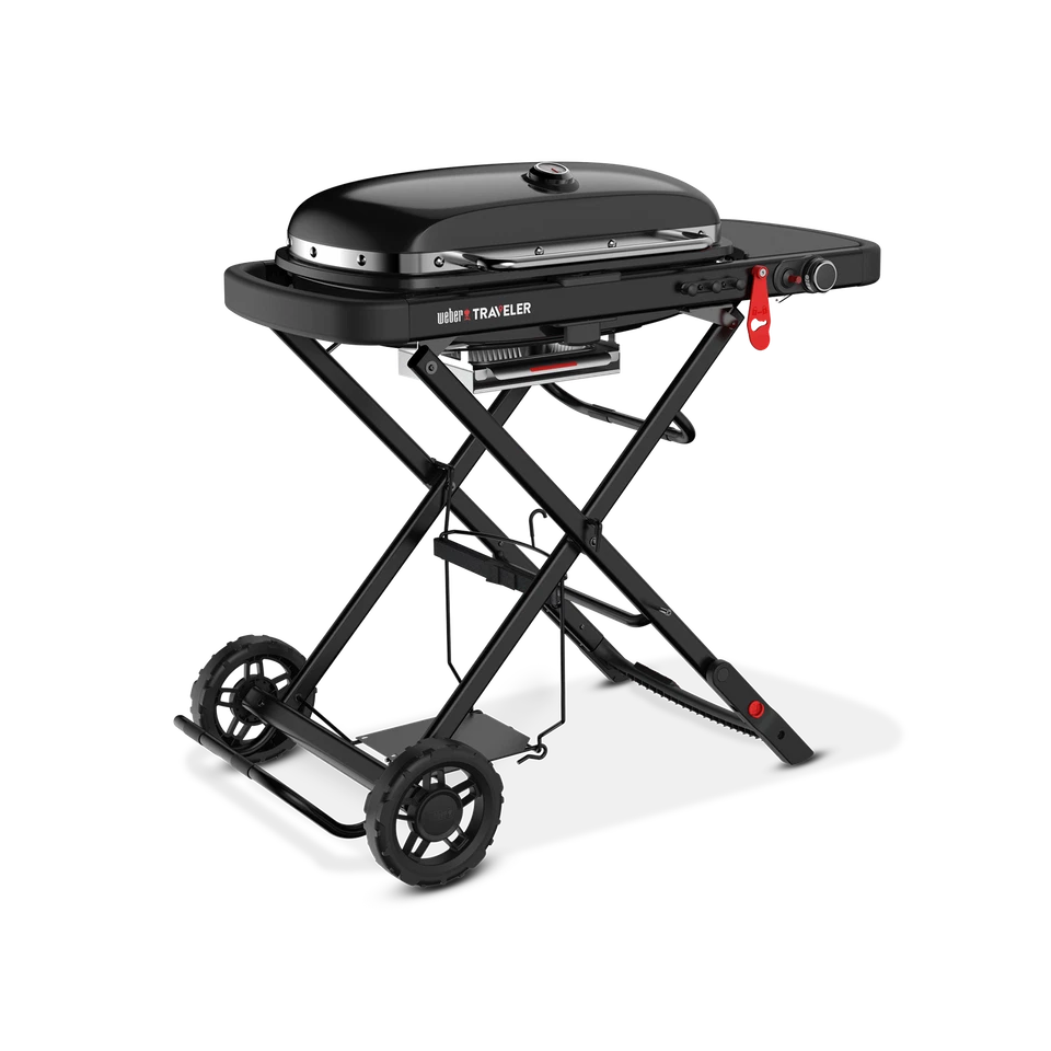 Weber Traveler Portable Gas BBQ - Stealth Edition Camping Barbecue (LPG) - image 3 of 4