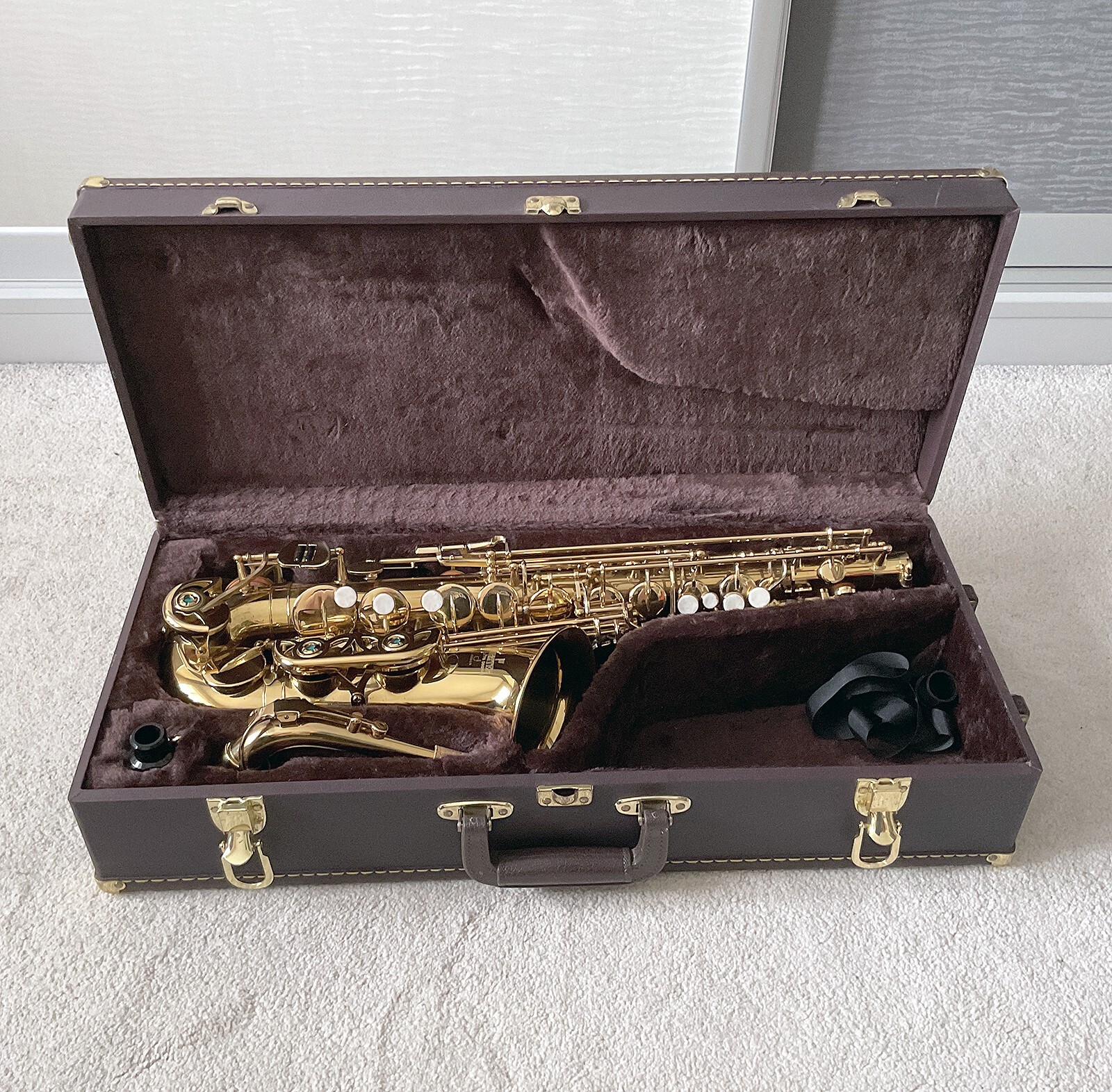Arbiter Pro Sound Alto Saxophone With Leather Case eBay