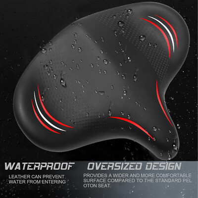 Extra Wide Big Bum Bike Saddle Cushion anti-vibration ball fit