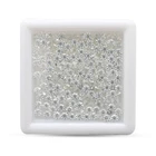 White Clear D Color VVS Round Cut Loose Moissanite Stone Jewelry 0.8~6.5mm