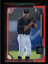 JUSTIN JACOME 2015 BOWMAN #162 RED PAPER ROOKIE #5/5 (RARE RC) AZ8430