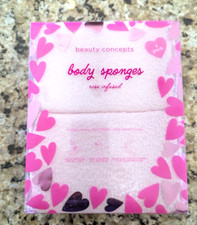 Beauty Concepts Body Sponges Rose Infused 4 Pack