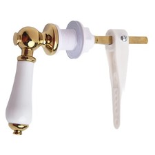 Classy Porcelain  Gold Victorian Style Toilet Flush Lever for Standard Tanks