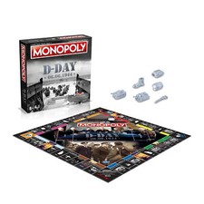 - Monopoly D-Day - Jeu de société - Jeu de Plateau - QUADRILINGUE - 4 Langues...