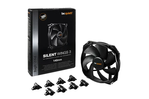 be quiet! Silent Wings 3 SILENT 140mm High-Speed 3-Pin 1000rpm Case FAN cooling