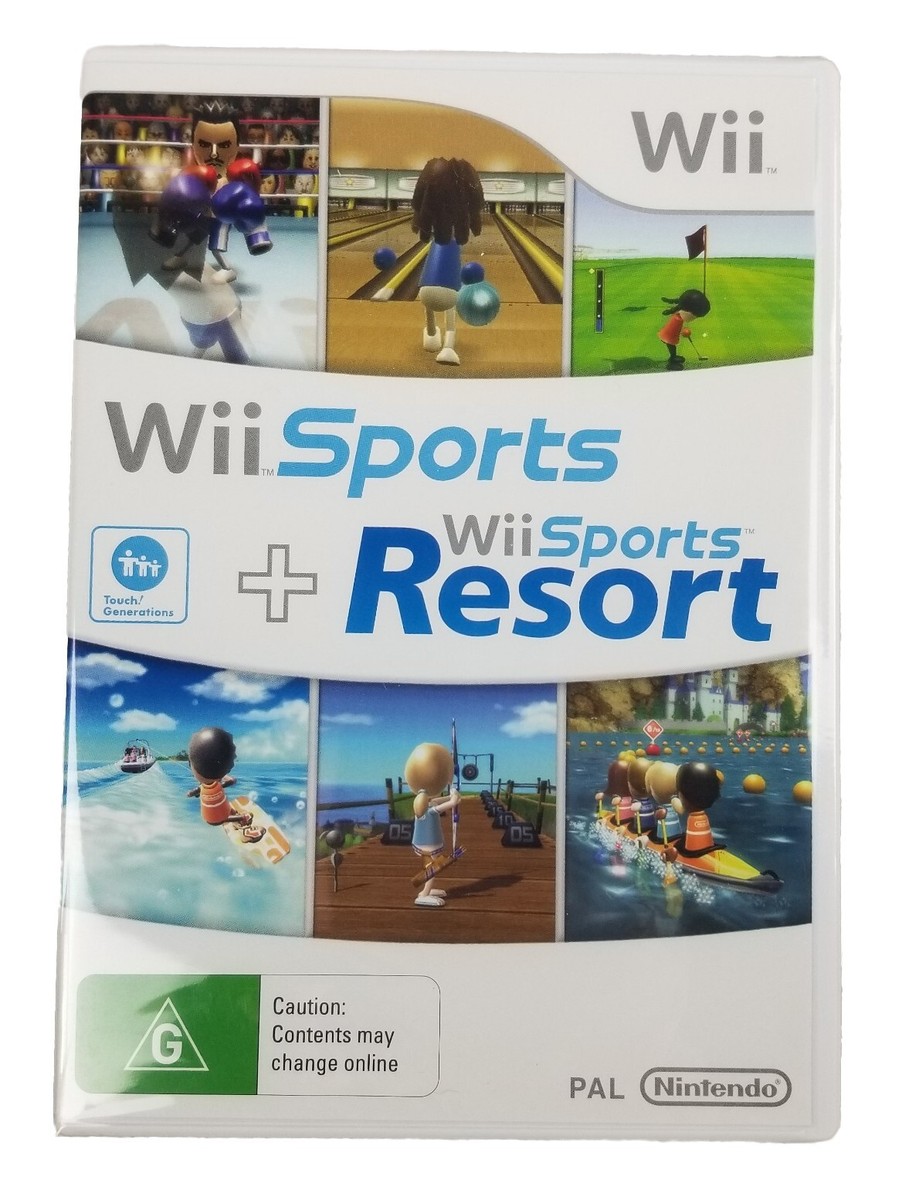 Nintendo Wii Sports Resort Pack Black Game System PAL Complete