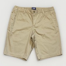 Lands End School Uniform 9  Chino Shorts Girls 16 Khaki Adjustable NEW