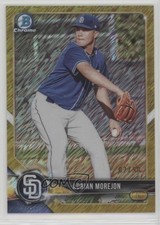 2018 Bowman Chrome Prospects Gold Shimmer Refractor 2/50 Adrian Morejon 4l3