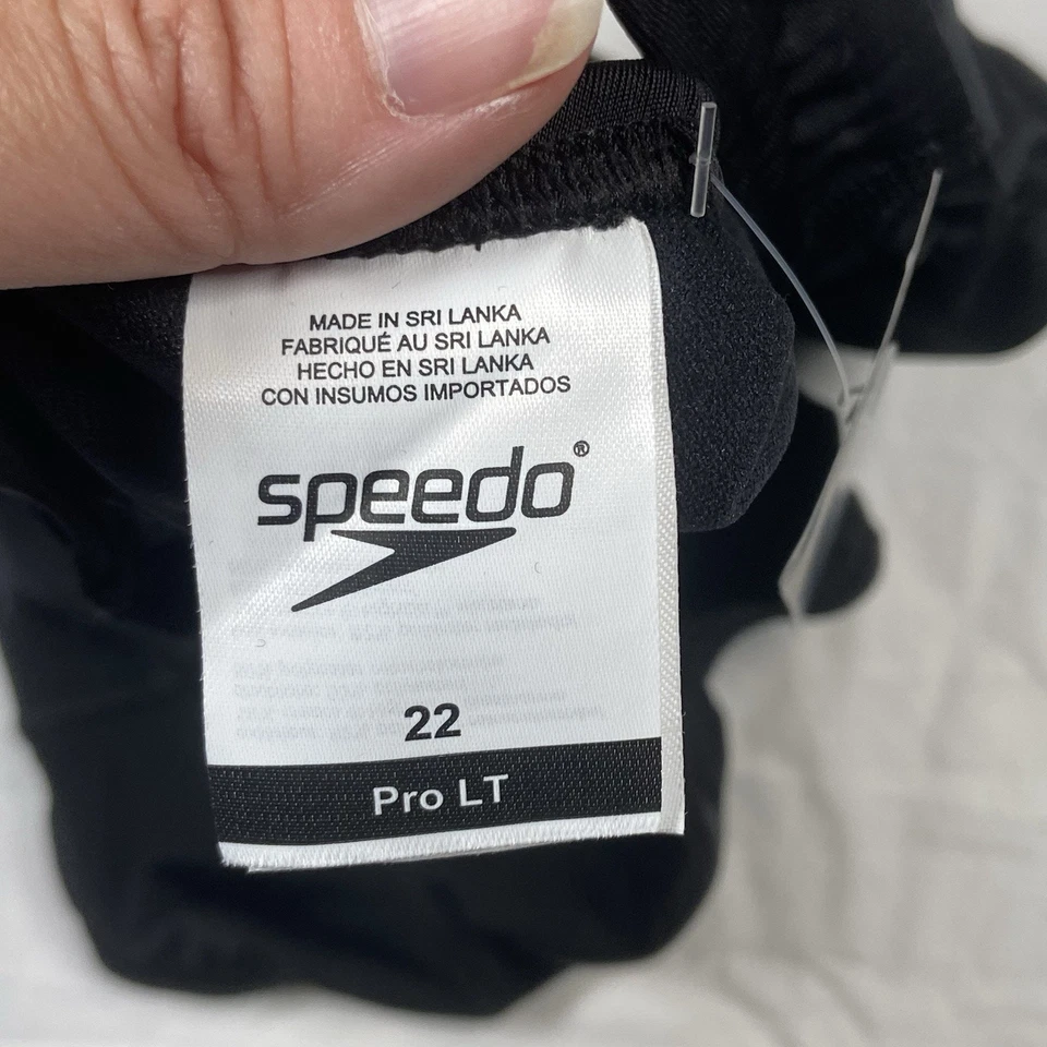 Speedo Swimsuit Girls Size 22 ProLT One Piece Team Black Competition NEW - Image 4 of 4