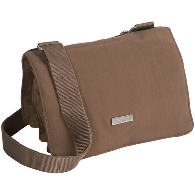 Baggallini Clever 3-Zip Crossbody Bag - NWT -Mushroom BGL-101