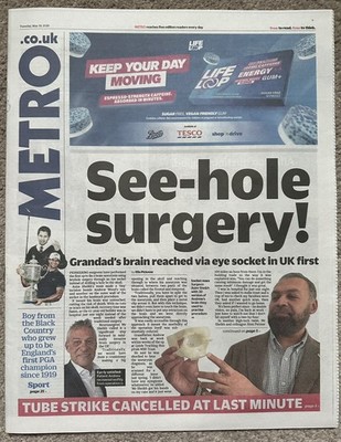 Metro London 19th May 2026 19/5/26 Aaron Rai PGA Champion & Landmark Surgery 