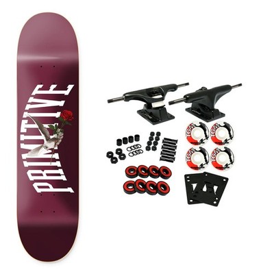 Primitive Skateboard Complete Messenger Maroon 7.75'' x 31.05''