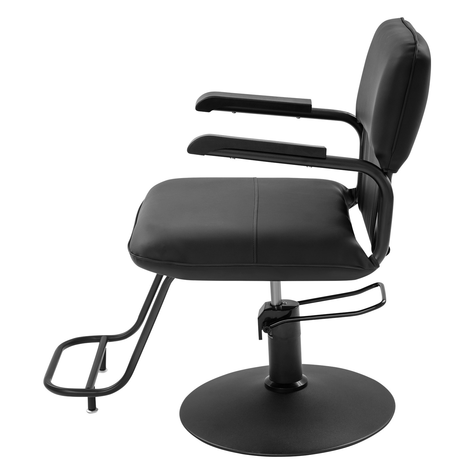 Salon Styling Chair, 360° Swivel Barber Chair, Adjustable Beauty Chair black