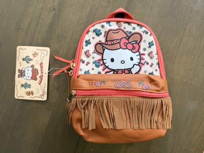 Hello Kitty Loungefly Cowboy Mini Backpack - White, Brown, Red EXCLUSIVE DROP: Loungefly Sanrio Hello Kitty Western Cosplay  main image 3