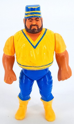 Vintage 1990 Hasbro WWF Akeem African Dream 5� Fig...