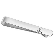 Ice Hockey Lovers Tie Clip - Gift for Men, Engagement, Father, Players silver