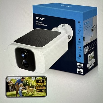 Solar Security Camera 4MP WiFi 2.4/5GHz Outdoor Color Night Vision