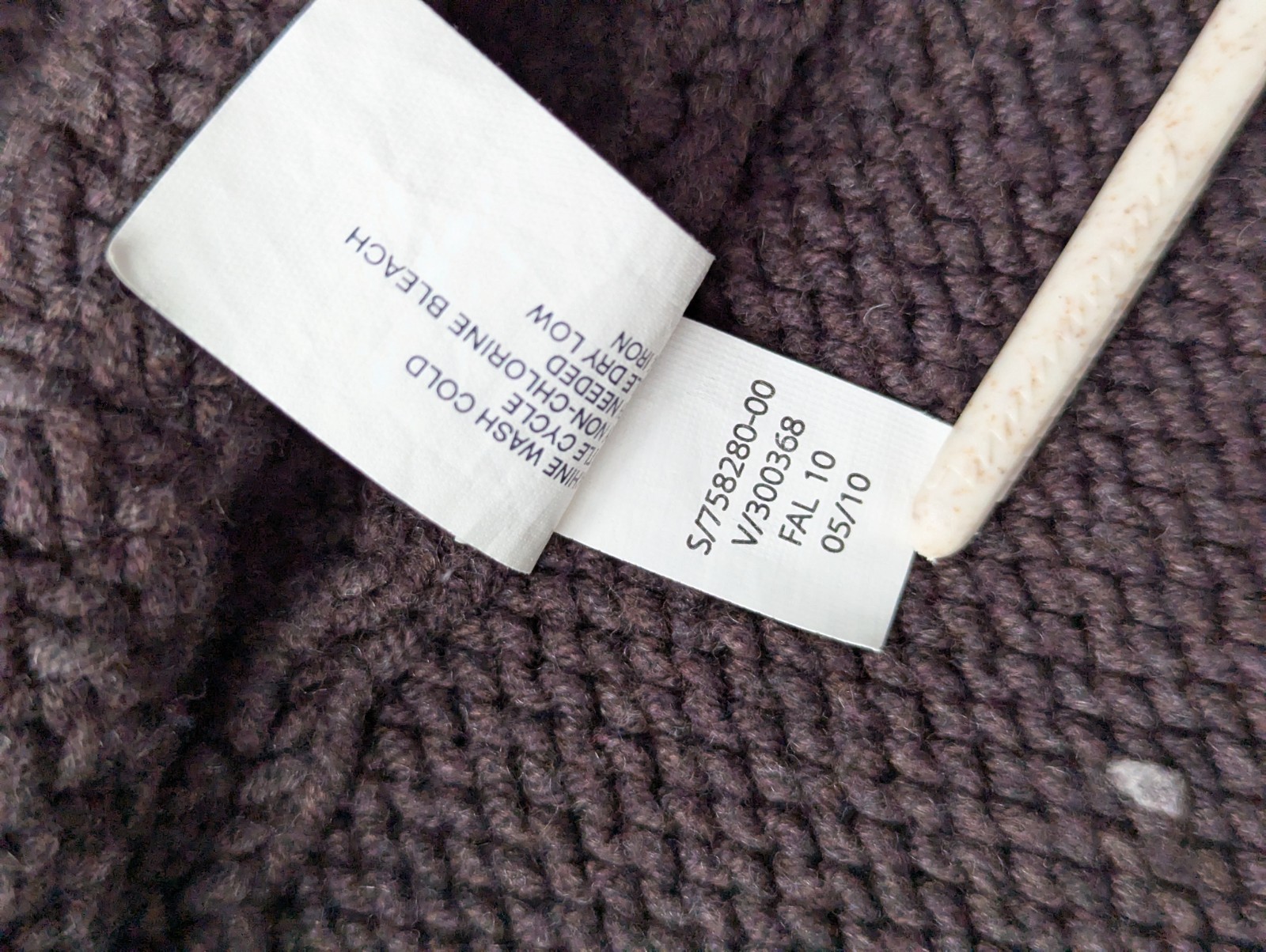 GAP size Medium Double Button Brown Knit Sweater … - image 6