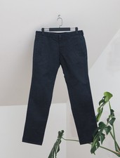 Gucci Luxury Men's Black Faded Cotton Pants Trousers Size M Made in Italy