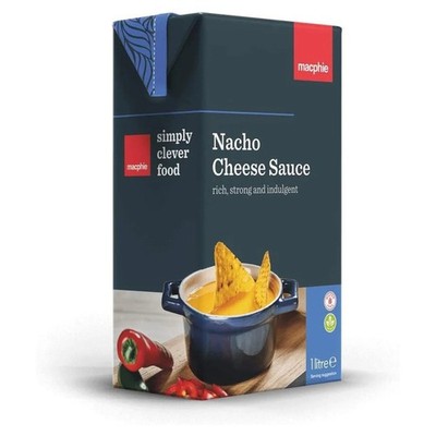 Macphie Nacho Cheese Sauce 1L UK Premium Dipping Topping