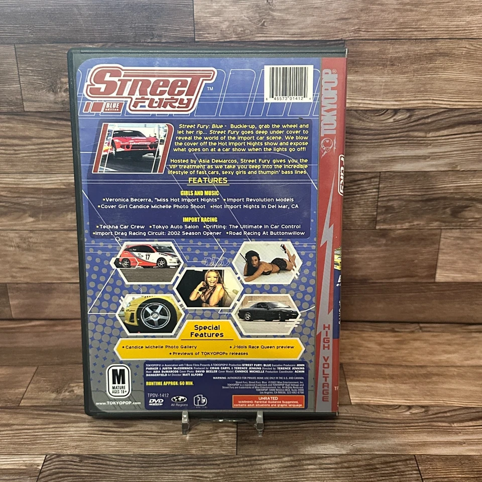 Street Fury Blu Edition DVD Used High Octane Import Rides Models Cars - Imagem 2 de 4