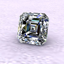 Lab Grown 3 Ct Asscher Cut Loose CVD Diamond Natural D Color VVS1 Certified Gems