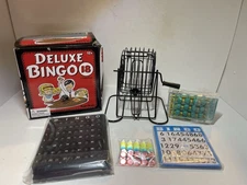 Regal Games Deluxe Bingo Game Set with Cage, Board, Balls, 18 Cards, and Chips