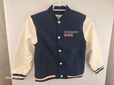H M Boys 6-8Y Chicago 73 Padded Basketball Jacket NWT Navy
