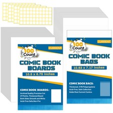 100 Sets Current Comic Book Bags and Boards 1...