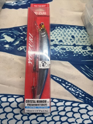 Yo-Zuri Crystal Minnow, Esca Galleggiante In Vero Vetro, 5 1/4 Pollici, 3/4 Oz, Colore Real Glass Minnow