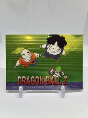 2000s Dragon Ball Z Holo Chrome Trading Card Gohan Krillan Sticker
