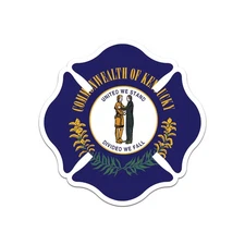 Kentucky Maltese Cross Border Sticker Decal