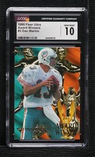 1995 Fleer Ultra Award Winner Dan Marino #3 CGC 10 Gem Mint HOF 0x1m