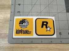 Kink Rockstar Energy Sticker Sheet Decal Old Mid School Bmx Genuine 2 Stickers
