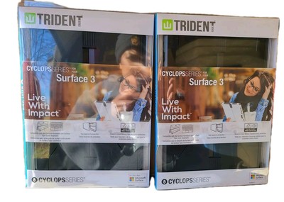 NEW - Trident Microsoft Surface 3 Cyclops Series Case - CY-MSSF03-BK000 - Black