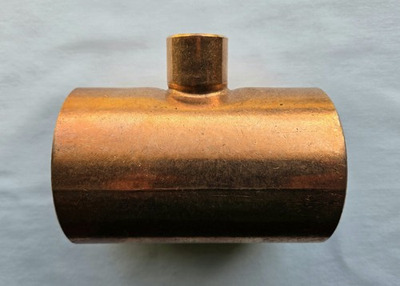 #ad Copper Pressure Reducing Outlet Tee Large Elkhart WROT 111R Nom 3 x 3 x 1 $49.95