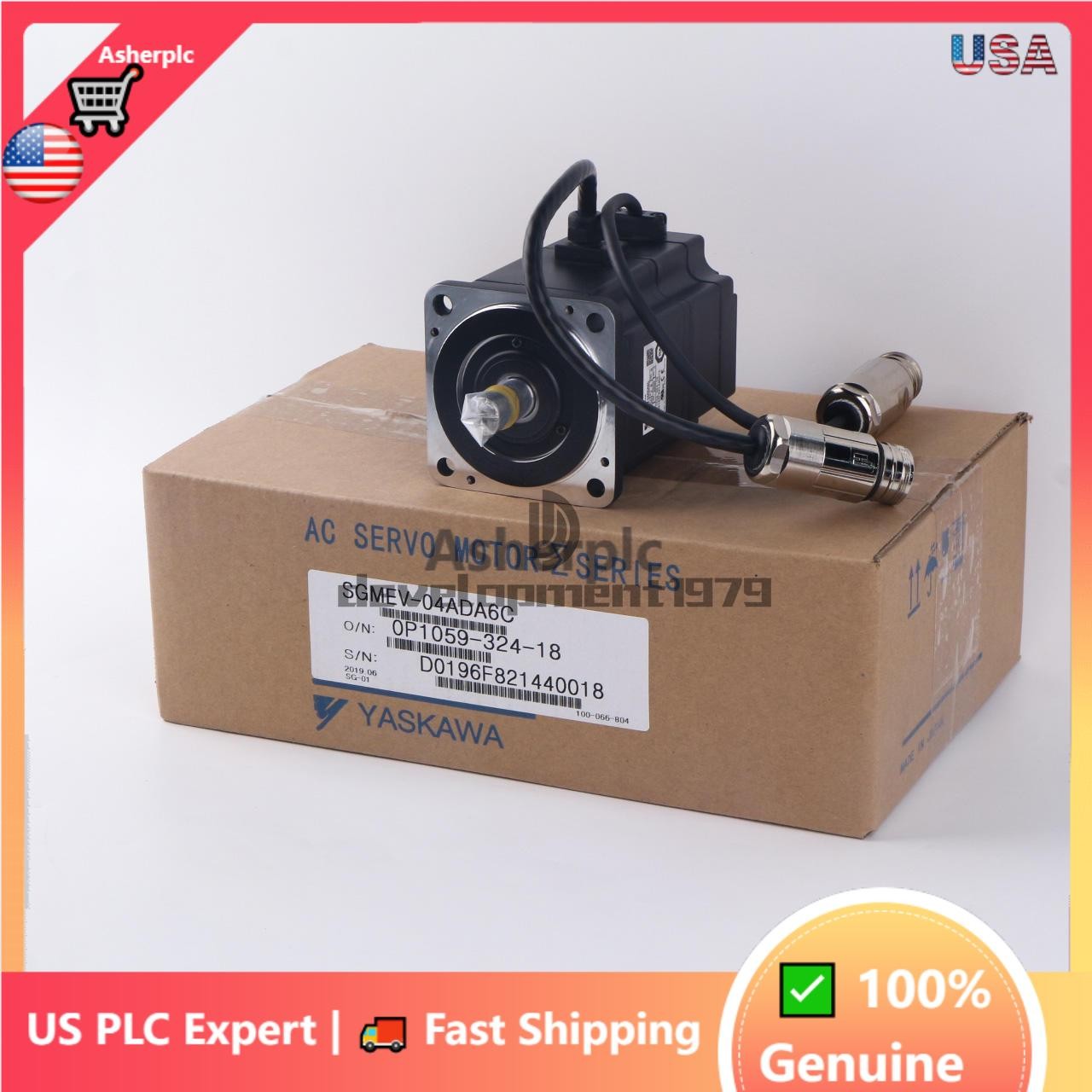 US FREE TAX ONE  YASKAWA AC SERVO MOTOR SGMEV-04ADA6C #SK