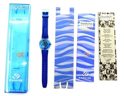 Swatch Access Watch ADAMASTOR SKL100 Lisboa Expo w/ Case 1998 REPLACEMENT BAND