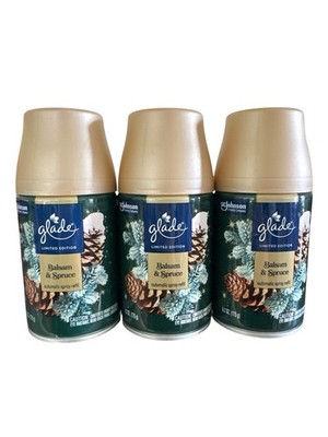 Glade Limited Edition Balsam & Spruce Automatic Spray Refill 6.2oz New 3 Pack
